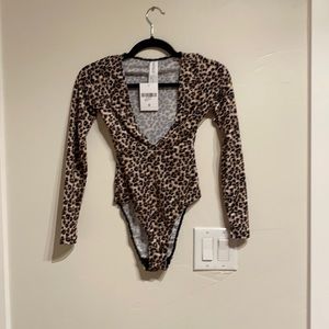 Forever 21 Leopard Bodysuit